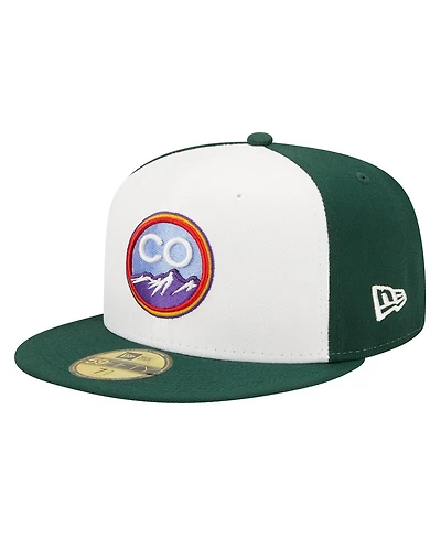 Men's New Era White Colorado Rockies 2022 City Connect 59FIFTY Fitted Hat