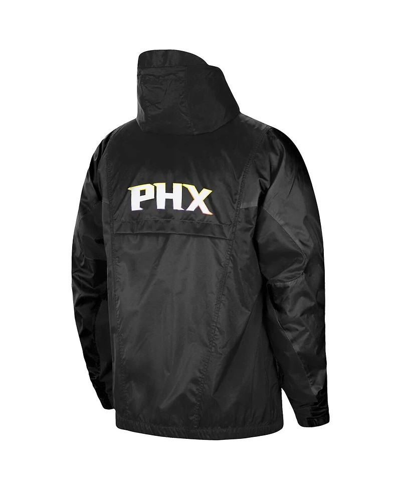Men's Jordan Black Phoenix Suns Authentic Statement Edition Full-Zip Windbreaker