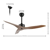 Jonathan Y Aldrin Modern Minimalist Iron/Plastic Razor Ceiling Fan