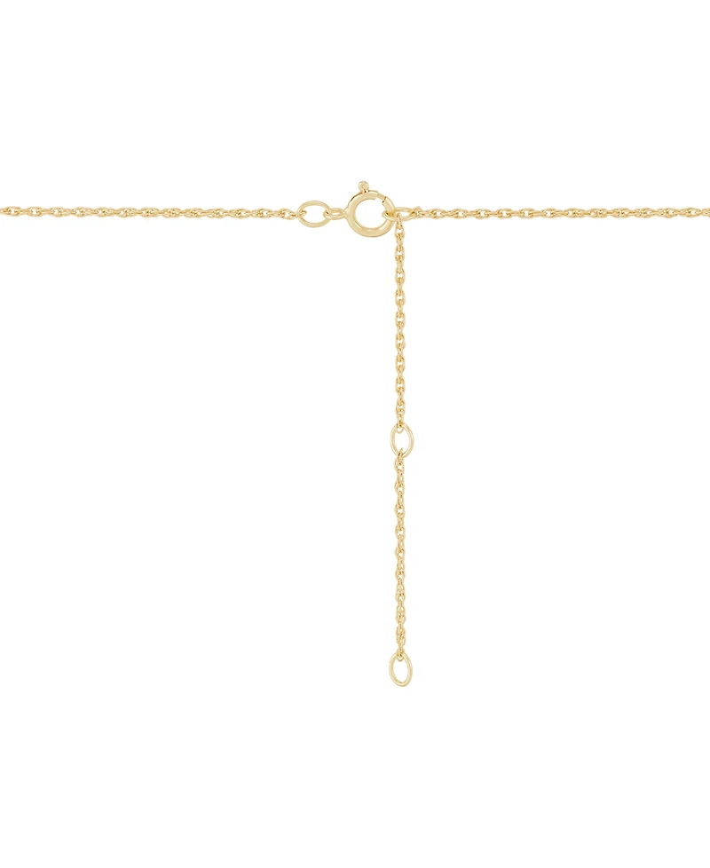 Lab-Grown Pink Sapphire (3/8 ct. t.w.) & Lab-Grown White Sapphire (1/20 ct. t.w.) Butterfly Pendant Necklace in 14k Gold-Plated Sterling Silver, 16" +