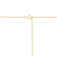 Lab-Grown Pink Sapphire (3/8 ct. t.w.) & Lab-Grown White Sapphire (1/20 ct. t.w.) Butterfly Pendant Necklace in 14k Gold-Plated Sterling Silver, 16" +