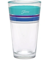 Fiesta Coastal Edgeline 16-Ounce Tapered Cooler Glass, Set of 4