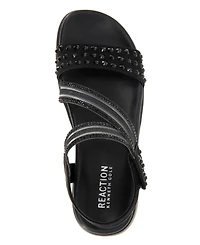 Kenneth Cole Reaction Women's Taryn Asymmetrical Slingback Jeweled Wedge Sandals