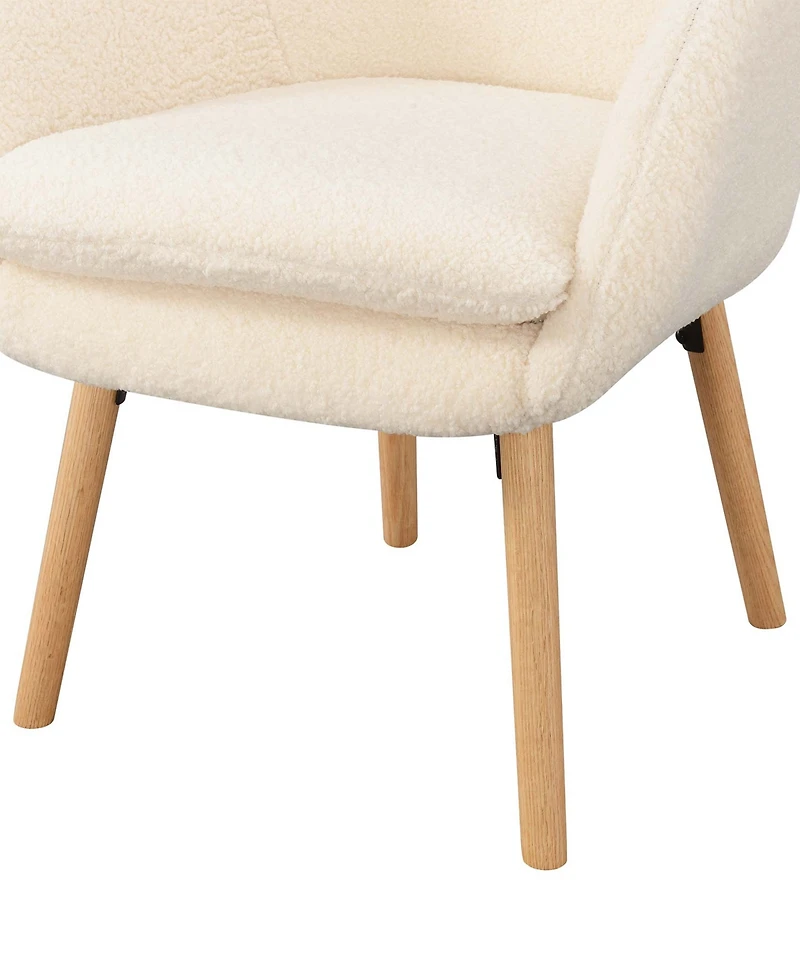 Convenience Concepts 25.25" Sherpa Charlotte Sherpa Accent Chair