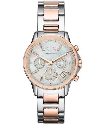 A|X Armani Exchange Women's Chronograph Two-Tone Stainless Steel Watch 36mm