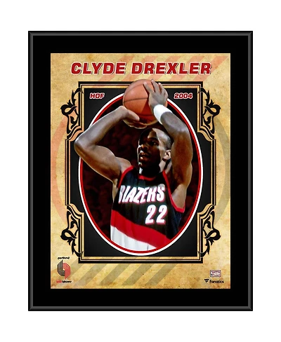 Clyde Drexler Portland Trail Blazers 10.5'' x 13'' Sublimated Hardwood Classics Player Plaque