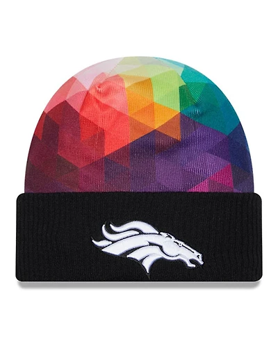 Men's New Era Black Denver Broncos 2023 Nfl Crucial Catch Cuffed Knit Hat
