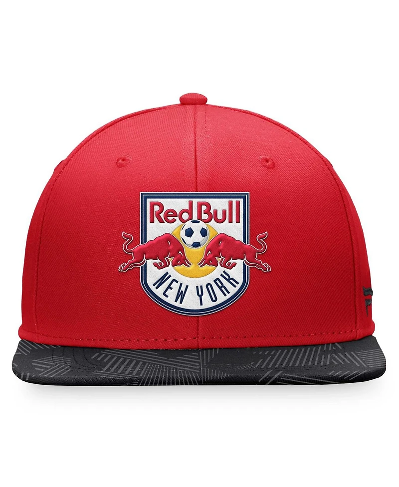 Men's Fanatics Red New York Red Bulls Iconic Defender Snapback Hat