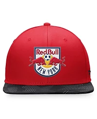 Men's Fanatics Red New York Red Bulls Iconic Defender Snapback Hat