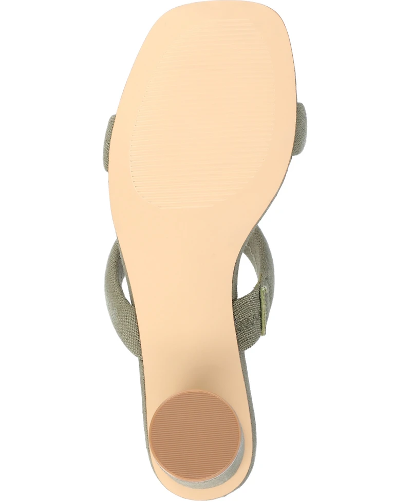 Journee Collection Women's Aniko Tru Comfort Double Strap Block Heel Sandals