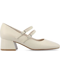 Journee Collection Women's Nally Double Strap Mary Jane Pumps