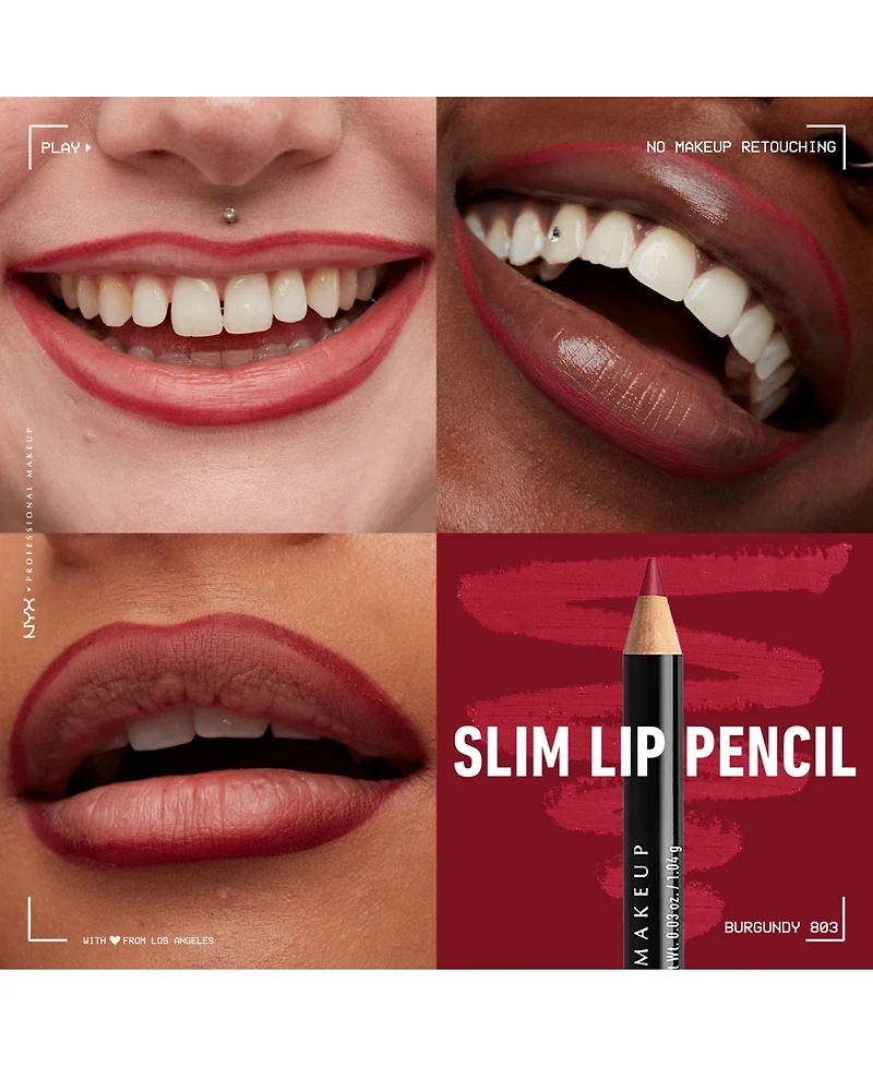 Nyx Professional Makeup Slim Lip Pencil Creamy Long-Lasting Liner
