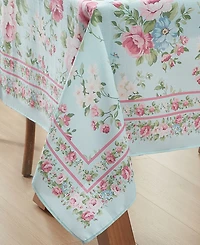 Vintage-Like Floral Garden Tablecloth, 52" x 70" Rectangle