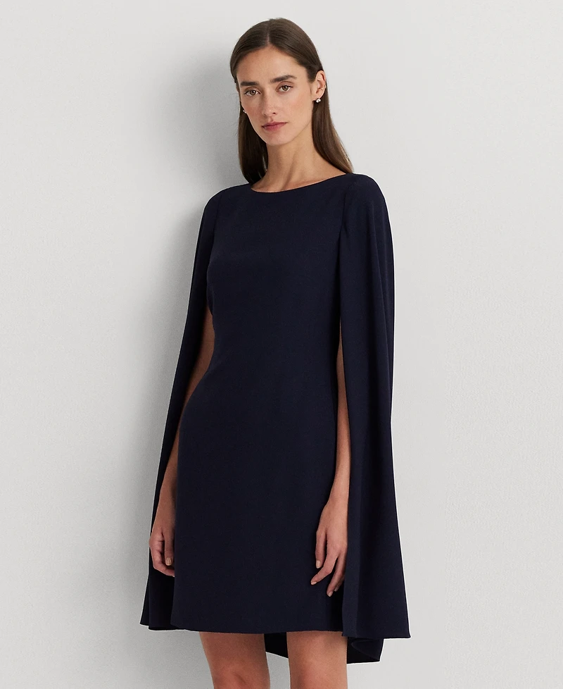 Lauren Ralph Women's Georgette Cape Dress