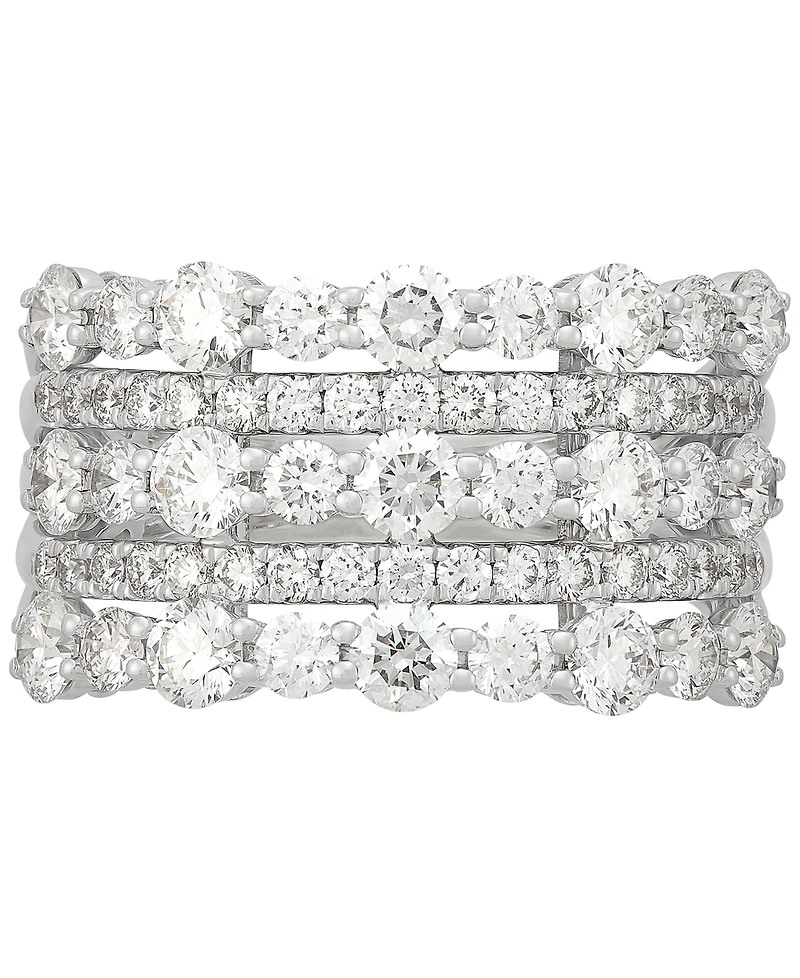 Diamond Multi-row Band (2-1/2 ct. t.w.) in 14k White Gold