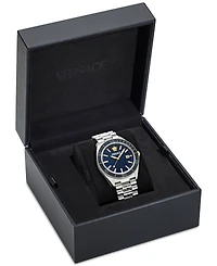 Versace Men's Swiss Stainless Steel Bracelet Watch 42mm