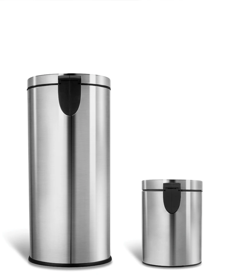 Ninestars Step-On Trash Can 13.2 Gallon, D Shaped
