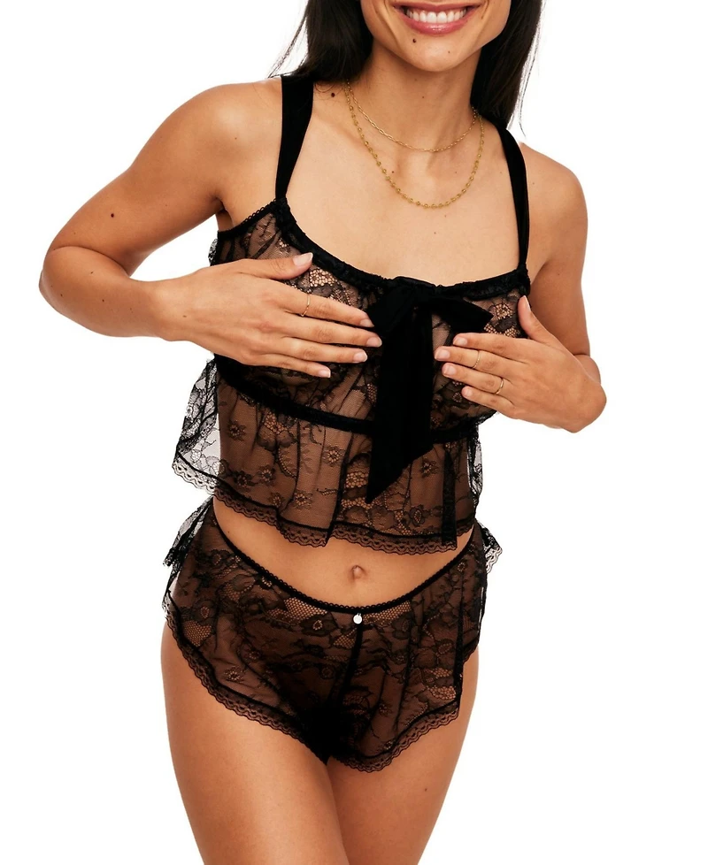 Lauretta Women's Cami & Flutter Short Set Lingerie