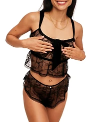 Lauretta Women's Cami & Flutter Short Set Lingerie