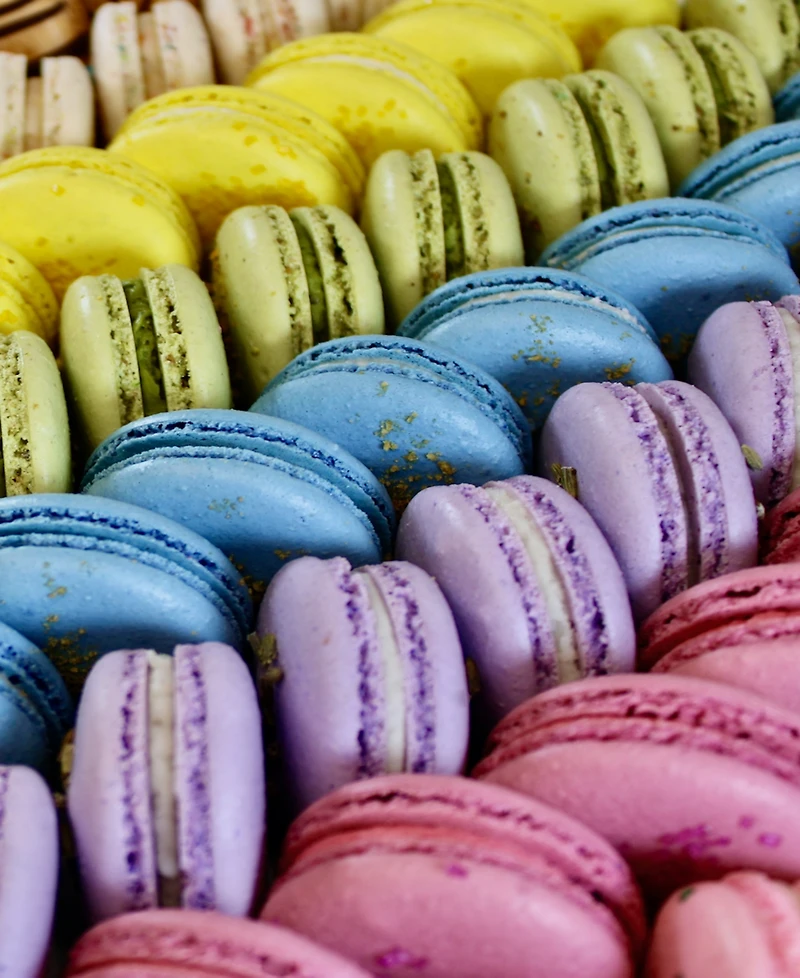 Savor Patisserie The Rainbow Box French Macarons, 10 Count Box
