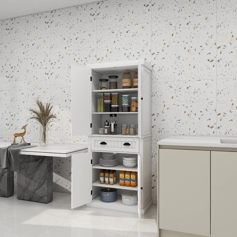 Streamdale Furniture Four Doors And A Drawer Cabinet Ordinary Slotted Models