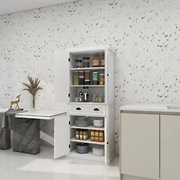 Streamdale Furniture Four Doors And A Drawer Cabinet Ordinary Slotted Models