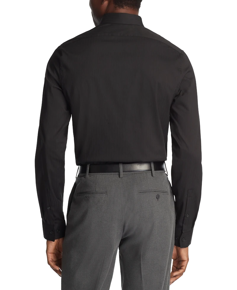 Kenneth Cole Reaction Men's Slim Fit Tonal Stripe Dress Shirt