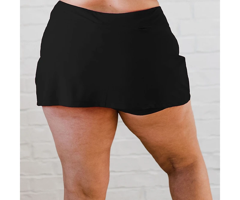 Calypsa Plus Short Swim Skort