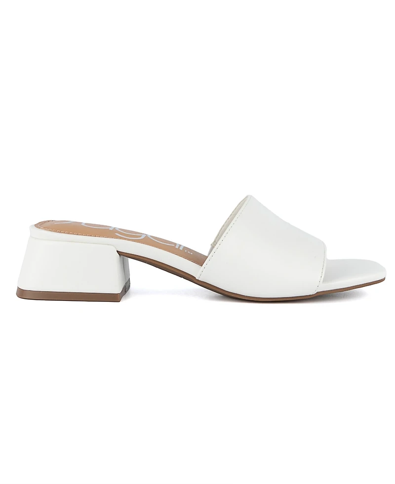Sugar Women's Uniform 3 Slip-On Block Heel Sandals