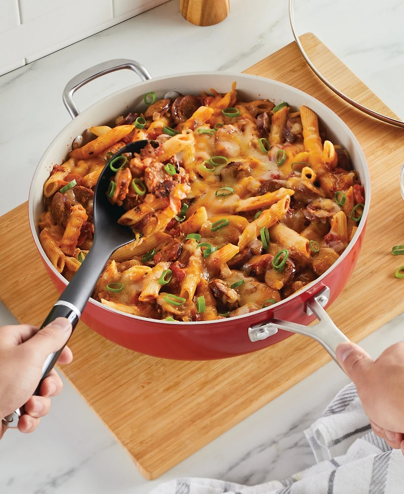 KitchenAid Hard Anodized Ceramic Nonstick 5 Quart Saute Pan with Lid