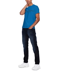 A|X Armani Exchange Men's Short-Sleeve Crewneck Milano New York Logo T-Shirt