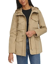 Levi's Women's Lightweight Washed Cotton Military Jacket