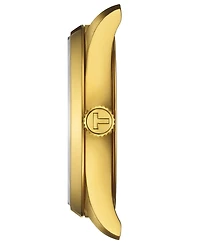 Tissot Unisex Swiss Pr 100 Gold Pvd Bracelet Watch 34mm