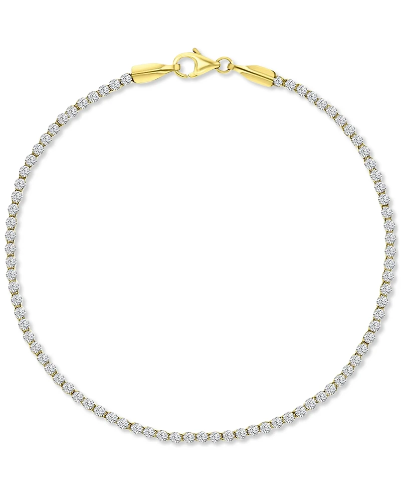 Cubic Zirconia All-Around Tennis Bracelet in 10k Gold