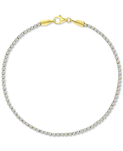 Cubic Zirconia All-Around Tennis Bracelet in 10k Gold