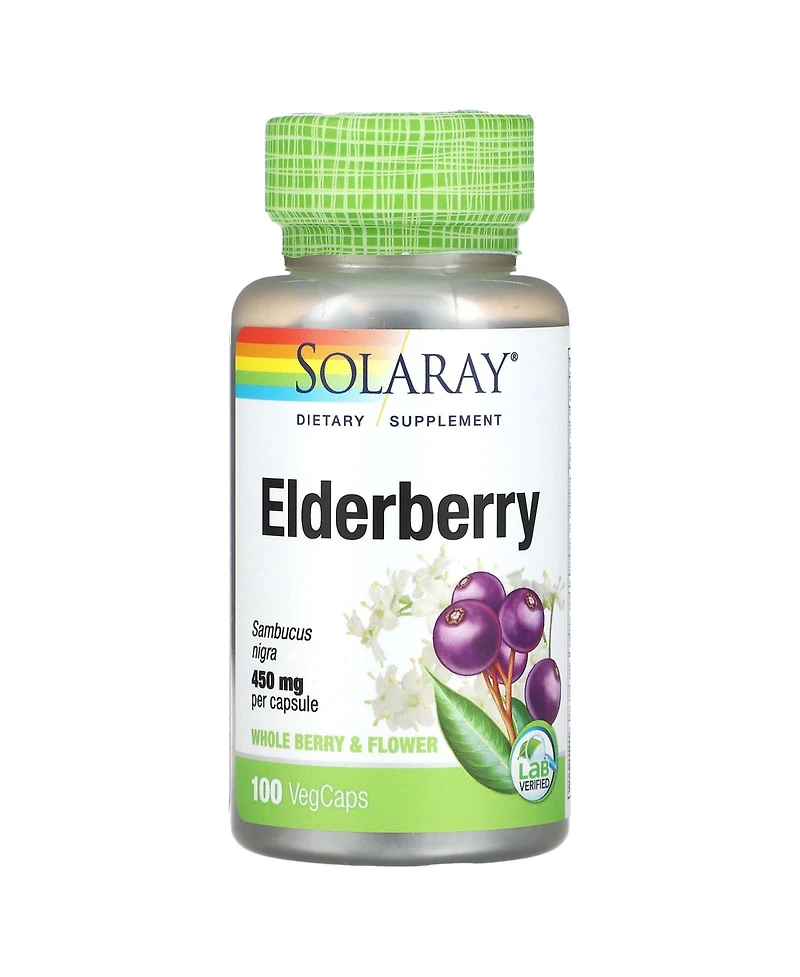 Solaray True Herbs Elderberry - 100 VegCaps