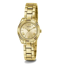 Guess Women's Analog Gold-Tone Stainless Steel Watch 30mm