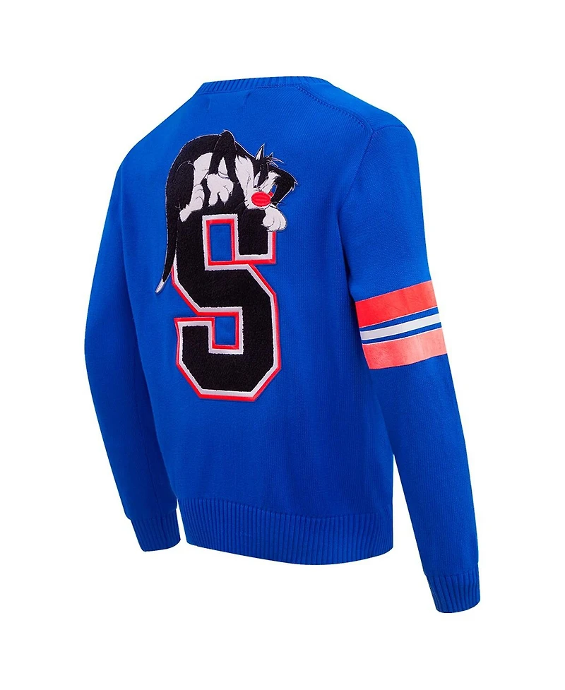 Men's Freeze Max Royal Looney Tunes Sylvester Button-Up Cardigan