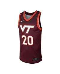 Men's Nike #20 Maroon Virginia Tech Hokies Replica Basketball Jersey