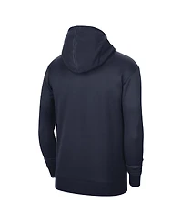 Men's and Women's Nike Navy Denver Nuggets 2023/24 Performance Spotlight On-Court Practice Pullover Hoodie