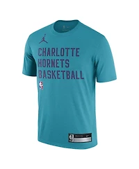 Men's Jordan Teal Charlotte Hornets 2023/24 Sideline Legend Performance Practice T-shirt
