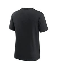 Men's Nike Black Baltimore Ravens Rewind Logo Tri-Blend T-shirt