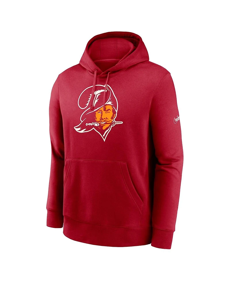 Men's Nike Red Tampa Bay Buccaneers Rewind Club Pullover Hoodie