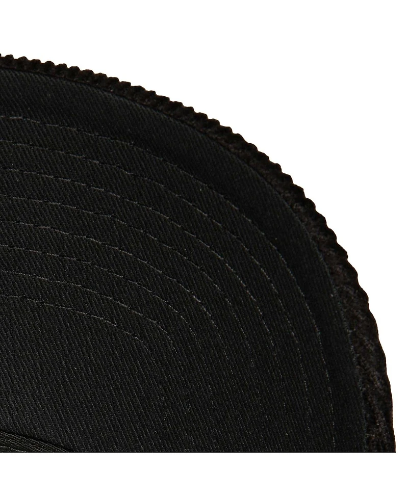 Men's Mitchell & Ness Black Pittsburgh Penguins Times Up Classic Script Cord Trucker Adjustable Hat