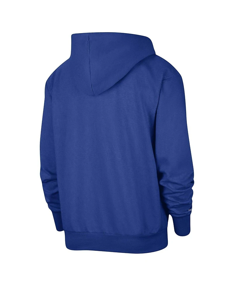 Men's Nike Royal Philadelphia 76ers Authentic Performance Pullover Hoodie