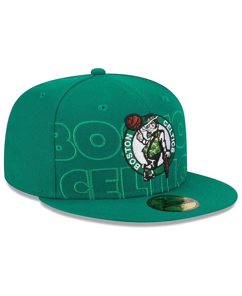 Men's New Era Kelly Green Boston Celtics 2023 Nba Draft 59FIFTY Fitted Hat