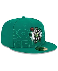 Men's New Era Kelly Green Boston Celtics 2023 Nba Draft 59FIFTY Fitted Hat