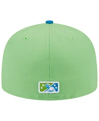 Men's New Era Green Pensacola Blue Wahoos Theme Nights Pensacola Mullets 59FIFTY Fitted Hat
