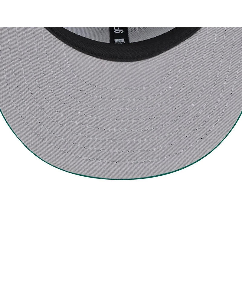 Men's New Era Gray Boston Celtics Chenille Band 9FIFTY Snapback Hat