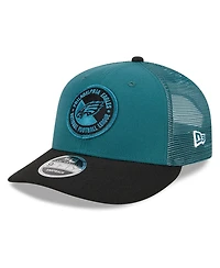 Men's New Era Midnight Green, Black Philadelphia Eagles 2023 Sideline Low Profile 9FIFTY Snapback Hat